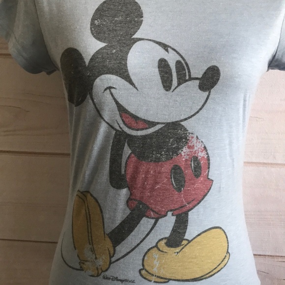 Classic Distressed Mickey Mouse T-Shirt - Picture 2 of 5
